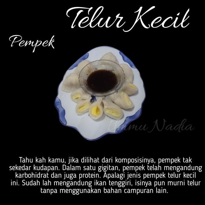 

pempek telur kecil ikan tenggiri