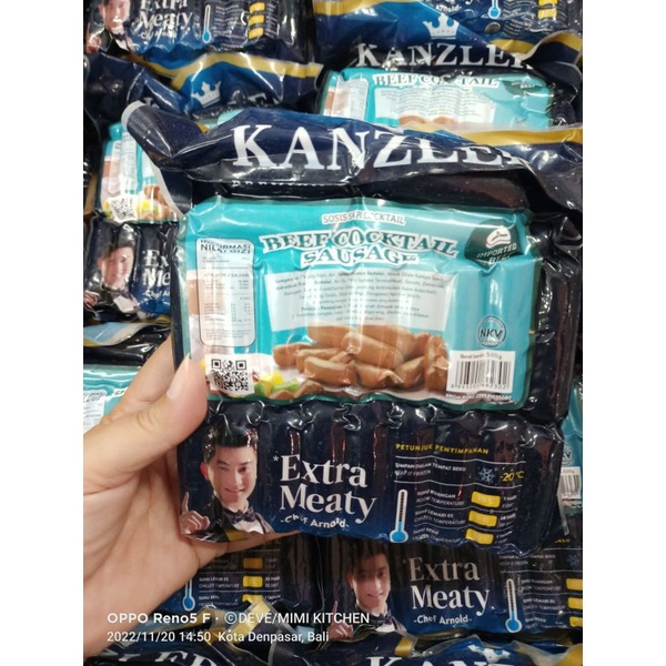 

Kanzler Sosis Beef Cocktail 500gr (36pc)