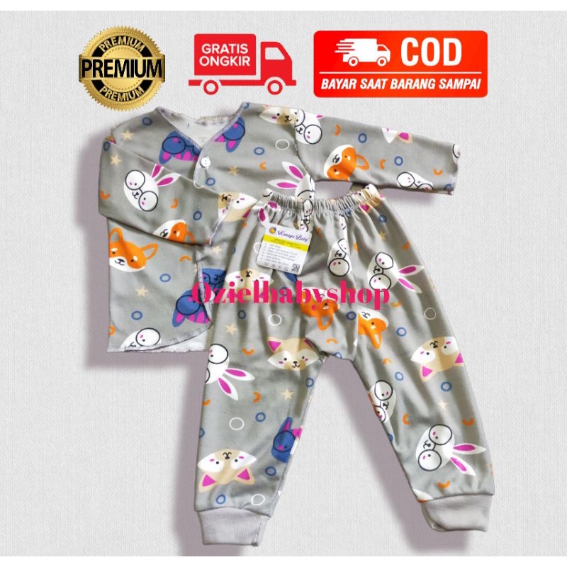 Grosir !! Stelan panjang bayi full printing motif animal SNI