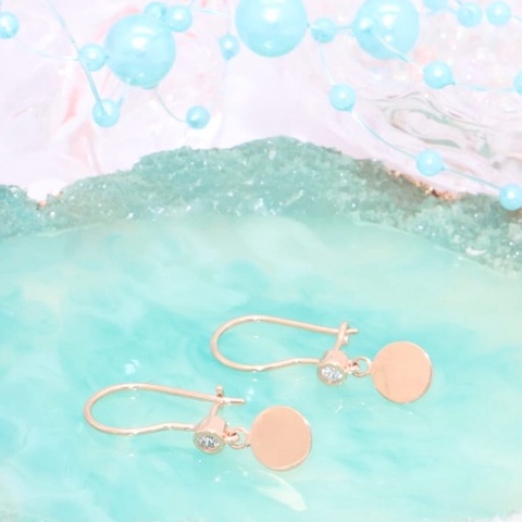 Anting Rosegold Hala October Collection EA220651 Hala gold 755 18K