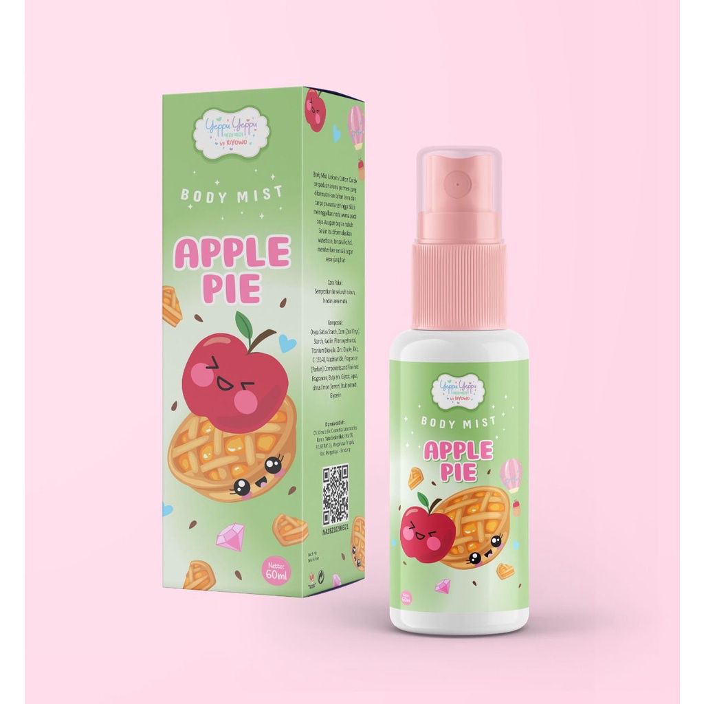 siap kirim Bodymist yeppu yeppu bodymist yeppu bodymist chingu bodymist yeppuyeppu vanila cake caramel popcorn BPOM