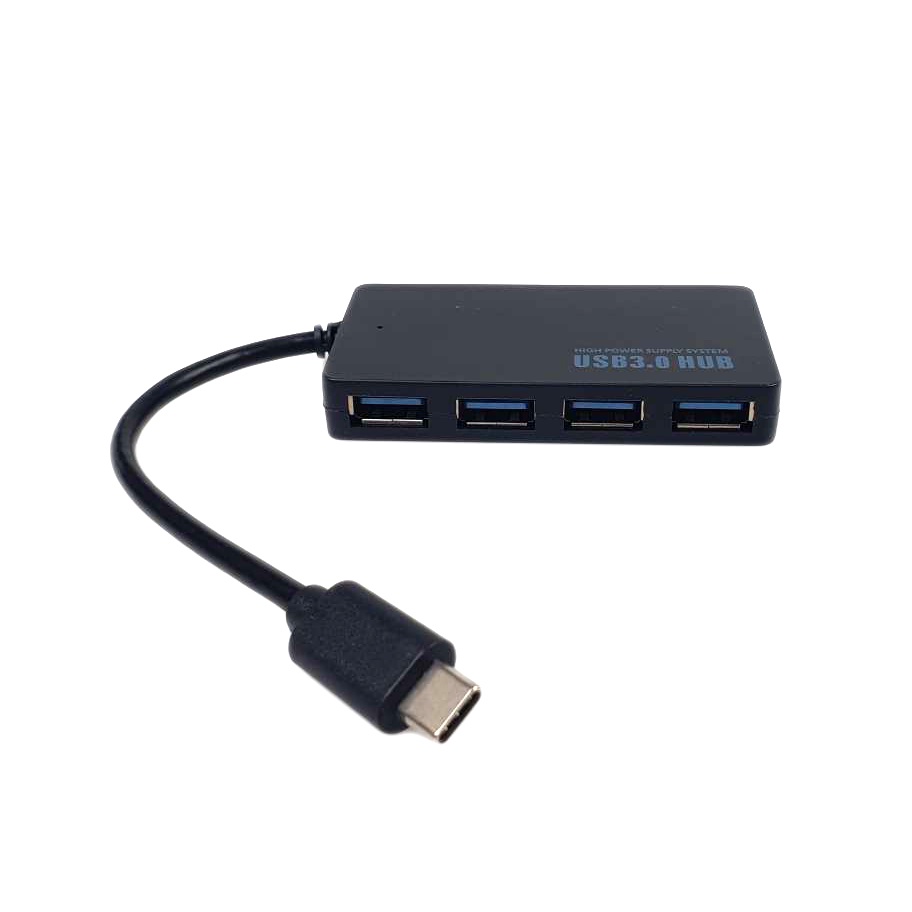 USB Type C to USB 3.0 Hub Adapter 4 Port - OMUA56BK Black