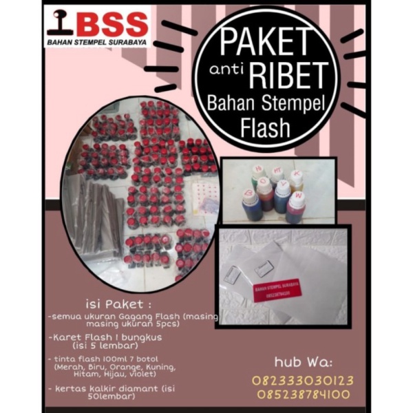 

Promo last stok Paket bahan stempel murah 26SZ2 Berkualitas