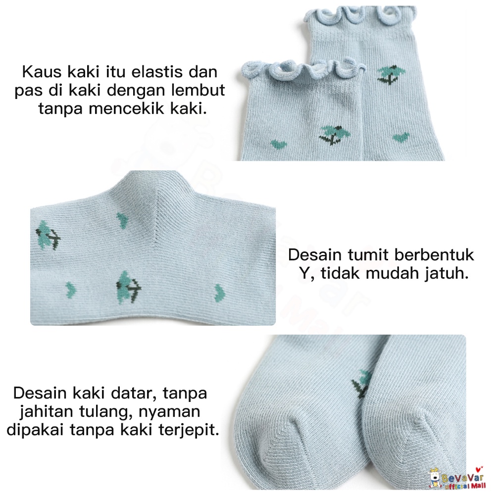 BEVAVAR Kaos Kaki Panjang Bayi Korea Baby Socks