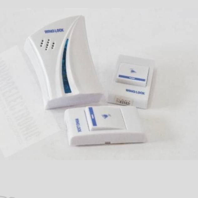 BEL PINTU WIRELESS 2 REMOT/BEL RUMAH 2 TOMBOL/DOORBEL WIRELESS