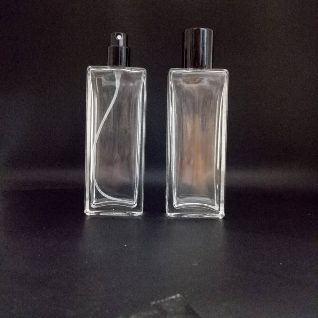 Botol Parfum Semi Press hitam cap 28 mm harga ecer