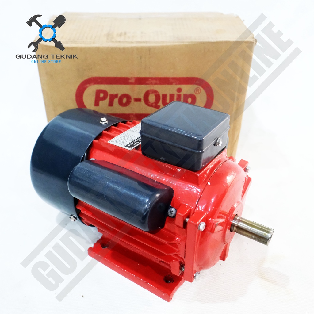 Dinamo Motor Penggerak 1/2 1/4 Hp 4P 1P 1400Rpm PROQUIP / Dinamo Elektro Motor Listrik 0.25Hp 0.5Hp 4P 1 Phase PROQUIP