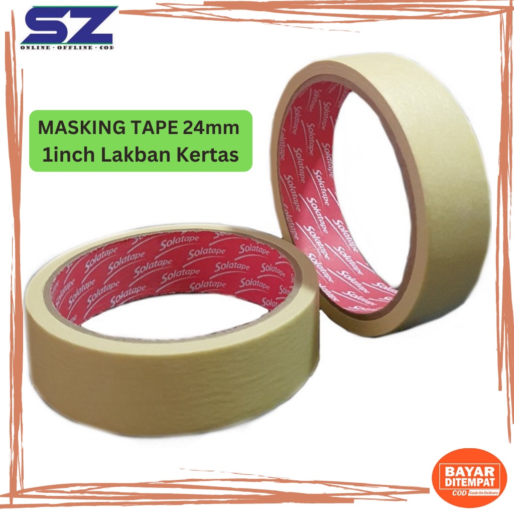 

MASKING TAPE 24 MM LAKBAN KERTAS 1 INCH