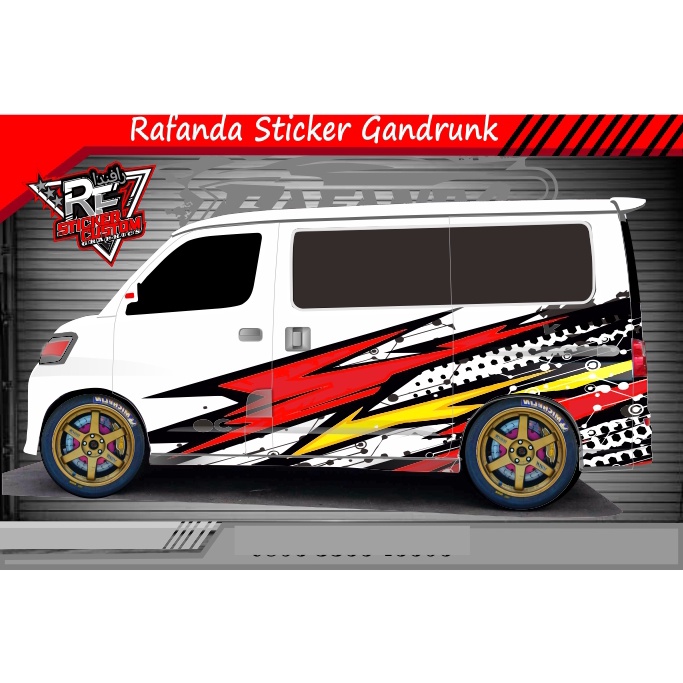 STIKER DECAL GRANDMAX LUXIO BLINDVAN AVANZA DLL