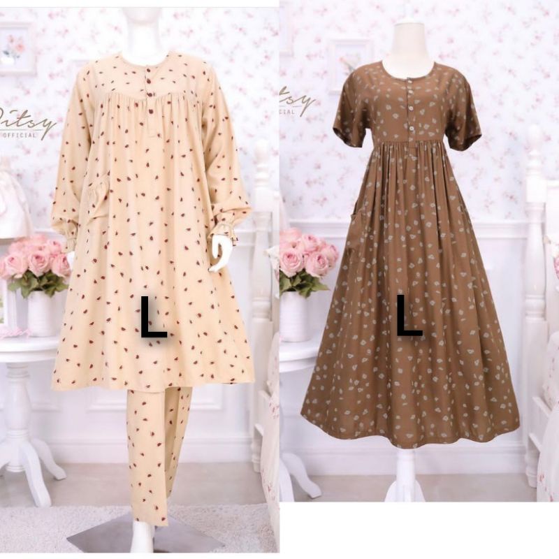 ditsy oktober 2022 , sunny pajamas L ,pajamas tunik ditsy