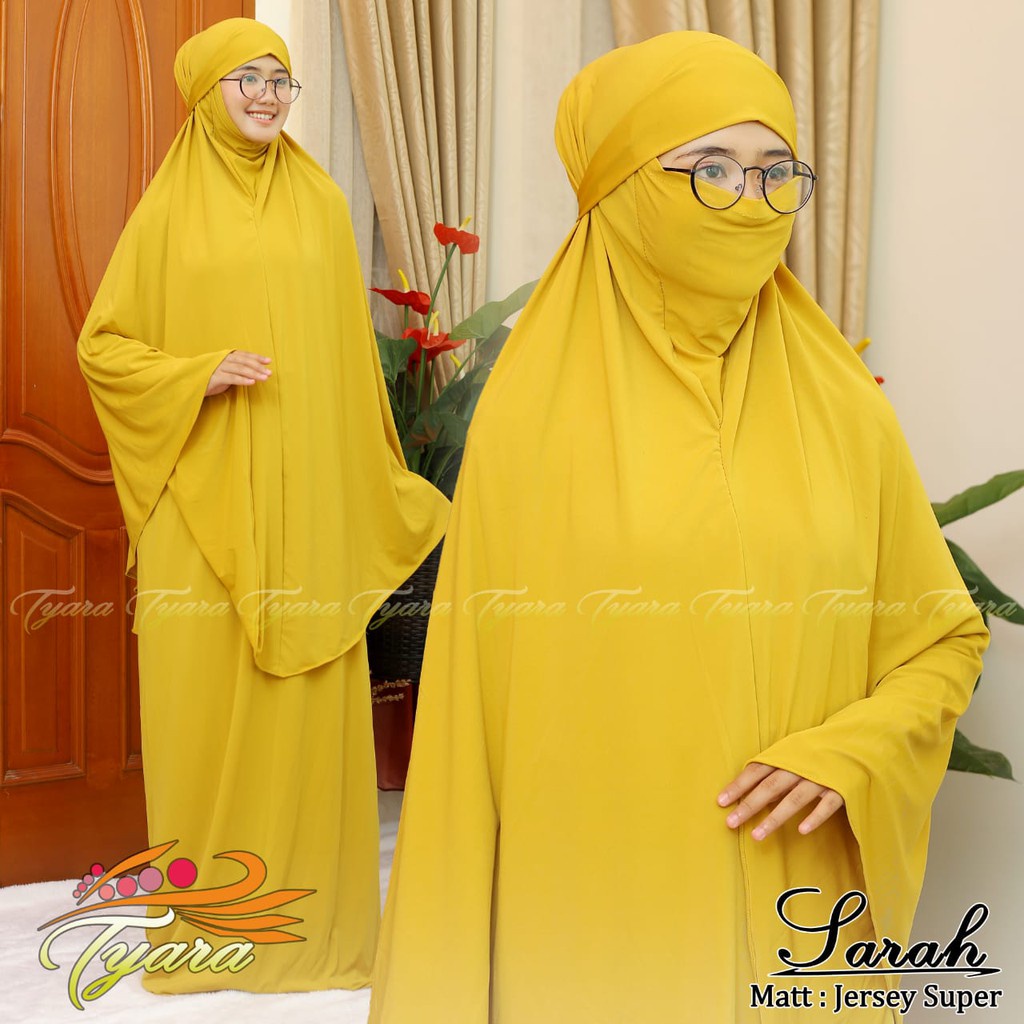 Mukena Sarah Nikab Cadar Ori Tyara Hijab BY ATHIR TEXTILE