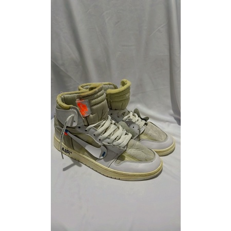Nike OFF-WHITE X Air Jordan 1 Retro High OG '' 2018 Nike X OFF-White - White Retro Basketball Shoes