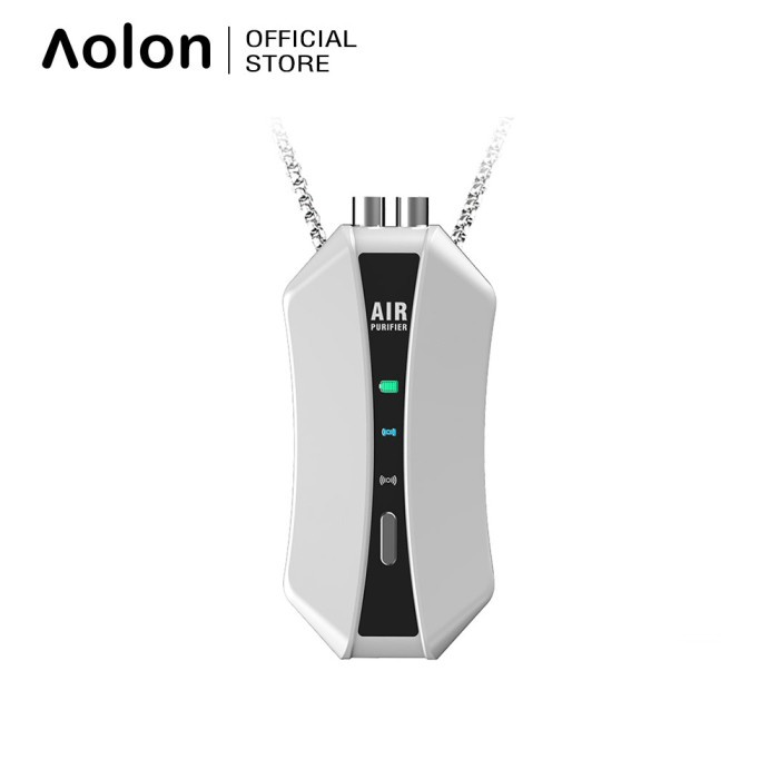 NEW Aolon Air Purifier M10 Kalung Pembersih Udara Ion Negatif 150million - Putih