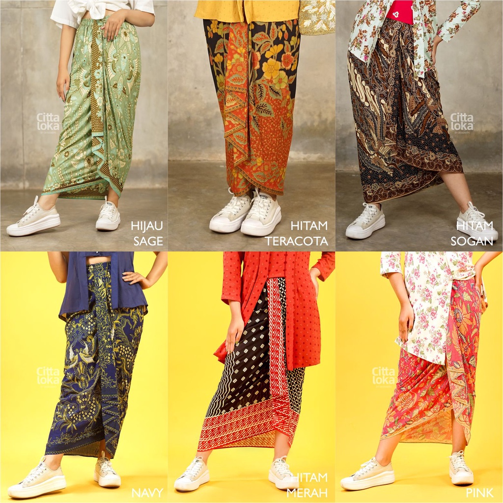 JARIK INSTAN BATIK / KAIN BATIK INSTAN / BAWAHAN KEBAYA PAREO SKIRT