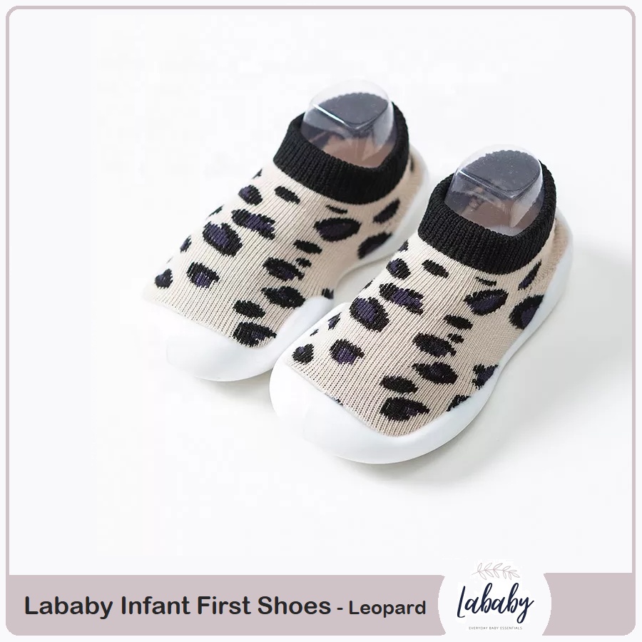 Lababy Infant First Shoes - Leopard | Sepatu Bayi