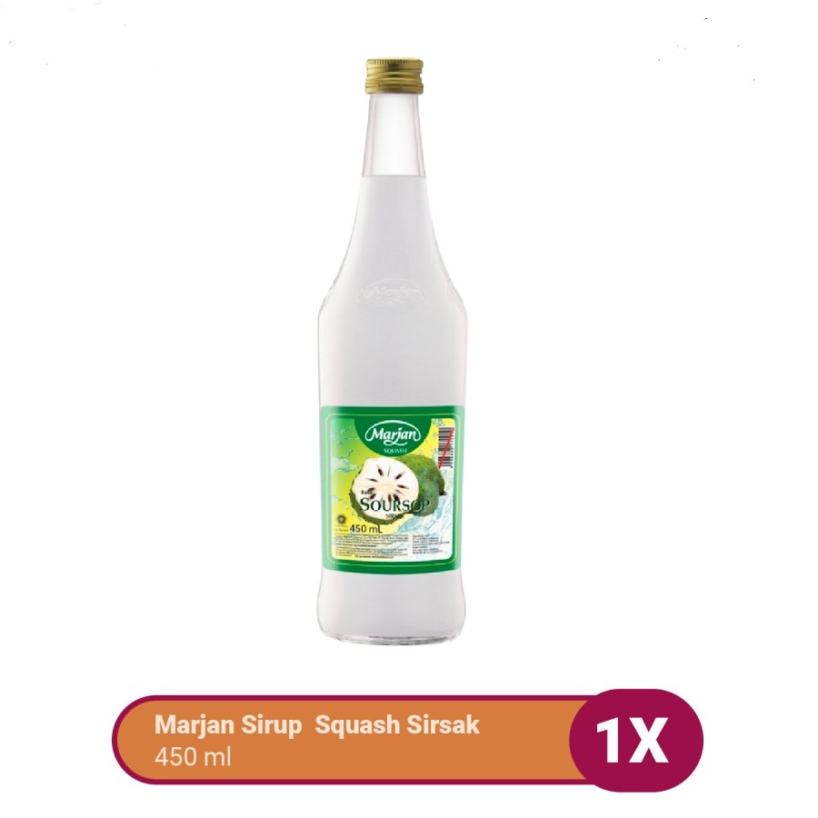 SIRUP MARJAN SQUASH SIRSAK 450ML SOURSOP SYRUP