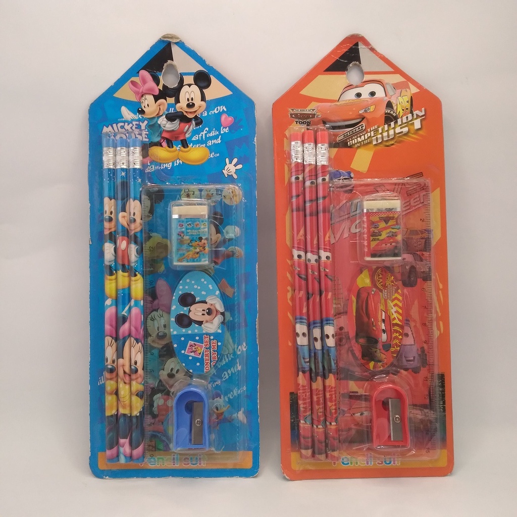 

STATIONERY SET/ SET ALAT TULIS 4 IN 1 BERBAGAI MACAM KARAKTER FAVORIT UNTUK ANAK PEREMPUAN DAN LAKI LAKI