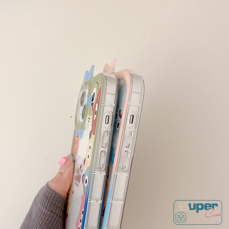 Soft Case Desain Kartun Monster 3D Untuk Vivo Y35 Y15s Y22 Y21 Y15A Y12i Y16 Y20 Y55 Y75 Y15 Y33S Y02s T1 Y20s Y11 V23 Y20 Y30 Y31 Y30 Y20s Y23