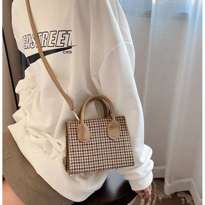 Tas Selempang VHIANY ROSE Phone Purses Plaid Mini Handbags Messenger Wild Tote Female Small Shoulder Bag