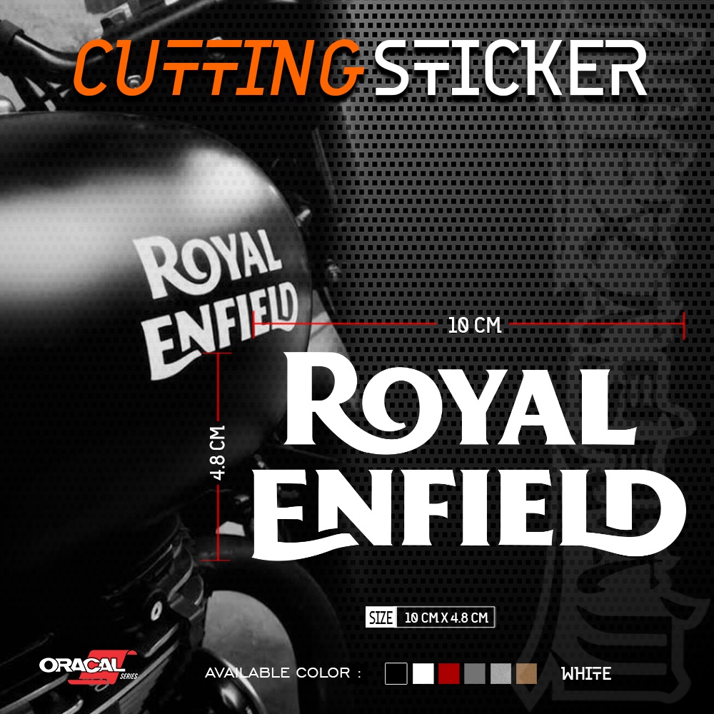 Cutting Sticker Royal Enfield | Stiker Cutting Royal Enfield | Royal Enfield