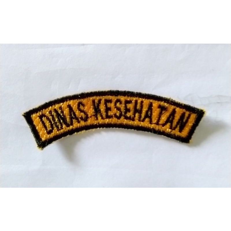 BADGE DINAS KESEHATAN BORDIR