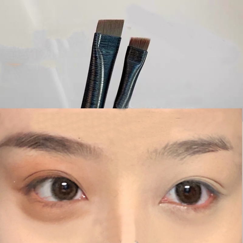 Papaozhu Profesional Kuas Makeup Runcing Halus Eyeliner Sikat Alis Siku Alat Make Up Kosmetik Cocok Untuk Mengisi Alis Mata Lukisan Mata Wajah