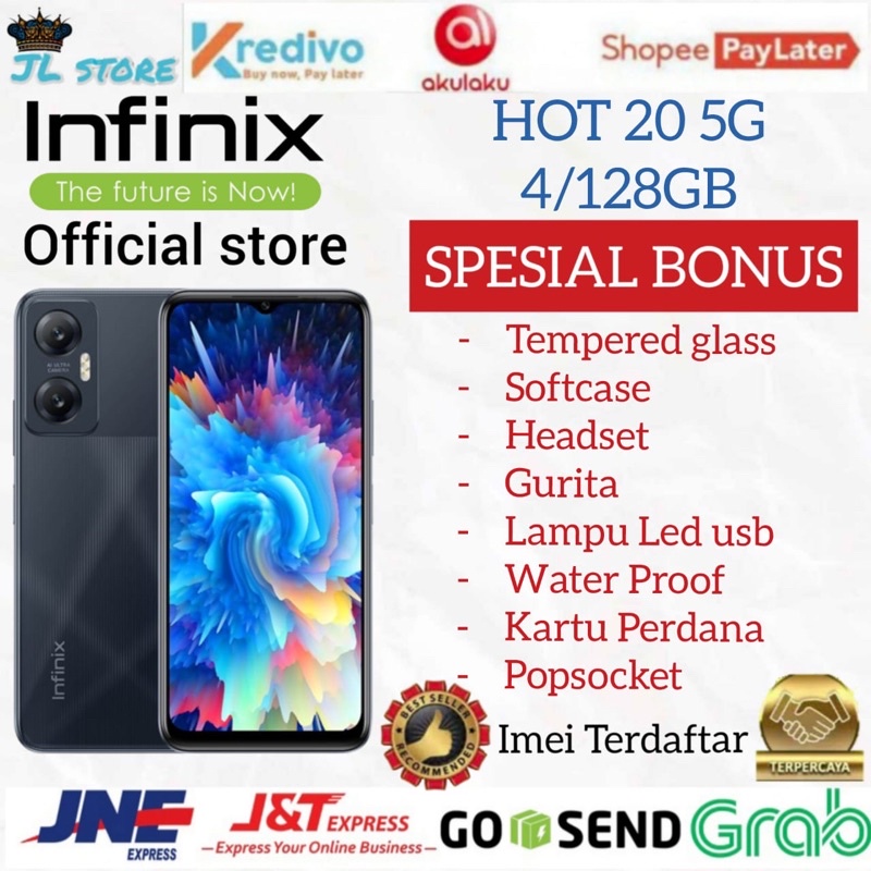 INFINIX HOT 20 5G RAM 4/128GB GARANSI RESMI INFINIX