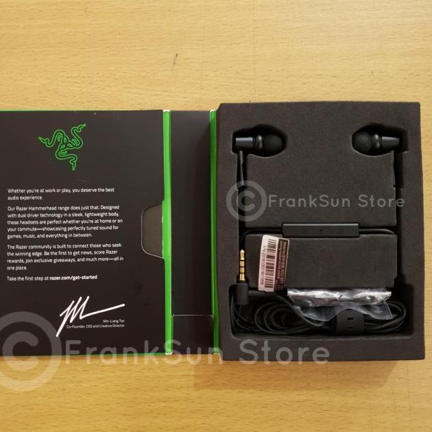 PROMO RAZER HAMMERHEAD DUO IEM DUAL DRIVER EARPHONE HEADSET ORIGINAL