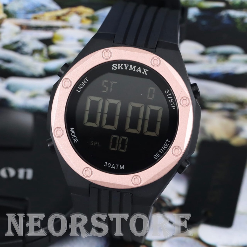 Jam Tangan Pria Skymax 2207RING Warna Digital Waterproof