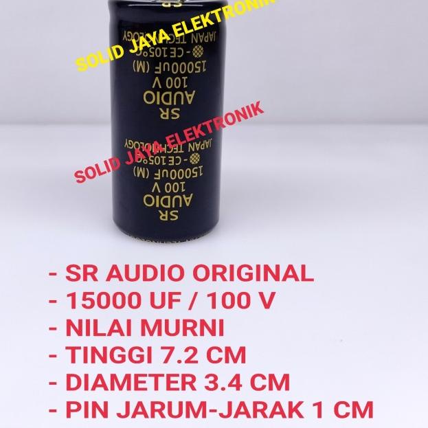CAPASITOR ELCO SR AUDIO 15000 UF 100 V ELKO 15000UF 100V MIKRO ASLI