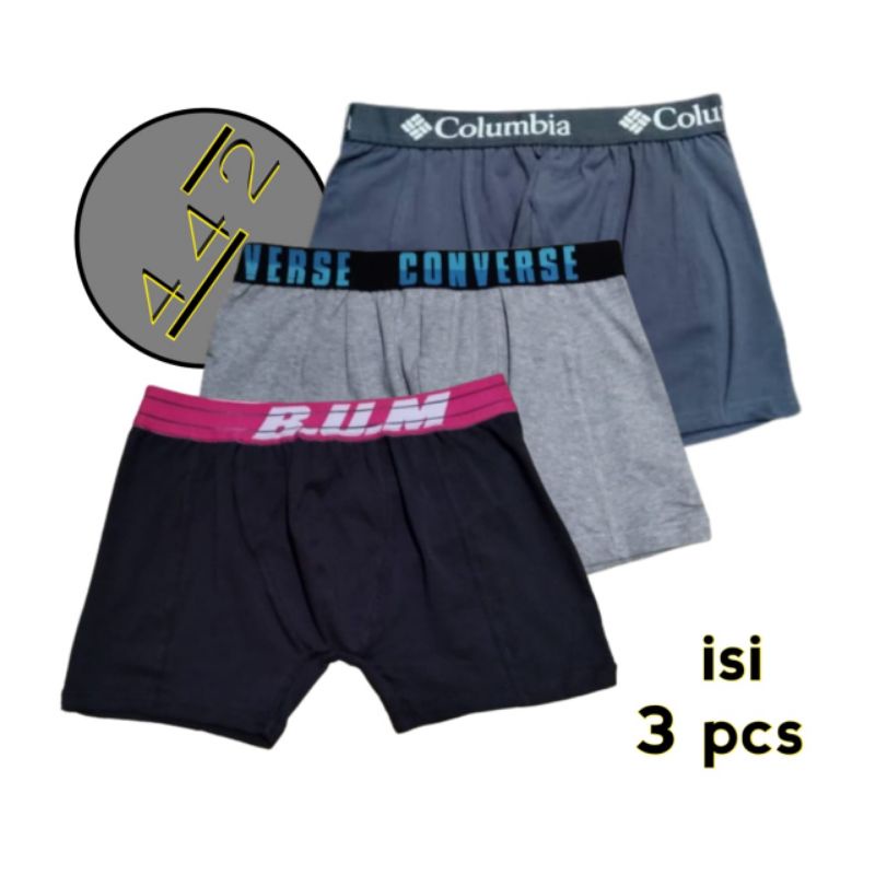 Celana dalam pria Boxer 3 Pcs Random