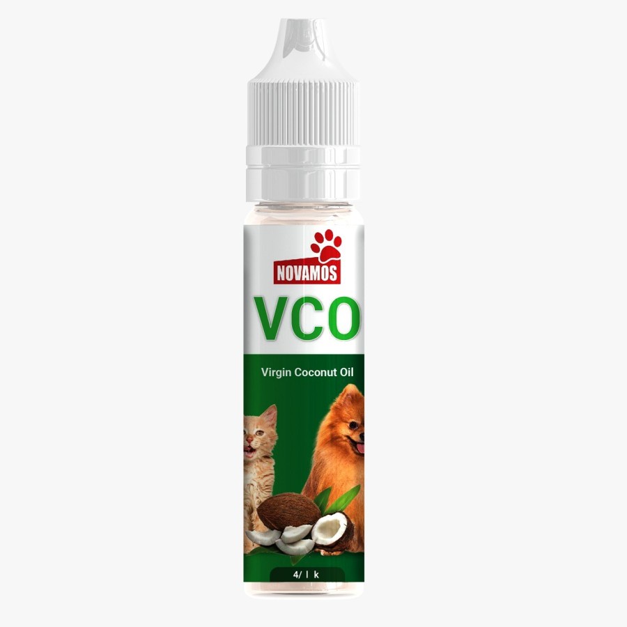 𝗡𝗢𝗩𝗔𝗠𝗢𝗦 𝗠𝗶𝗻𝘆𝗮𝗸 𝗩𝗖𝗢 Virgin Coconut Oil Kucing dan Anjing 50 ML