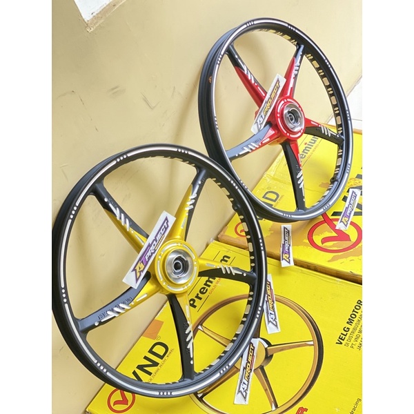Velg VND depan CUSTOM Uk 120/17 bubut slot miling balap, contest, harian josss mantap
