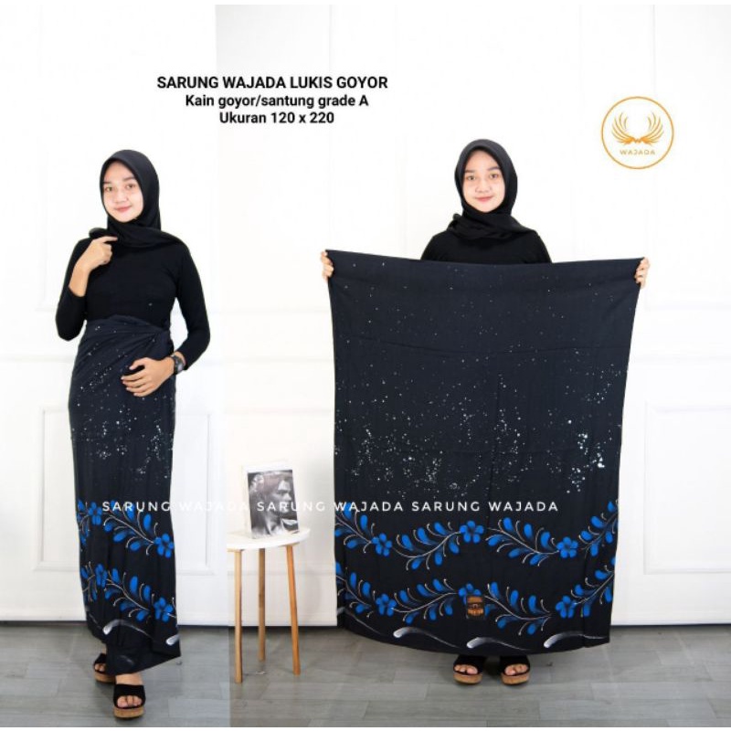 Santung Sarung Goyor Wanita Sarung Goyor Lukis Big Size