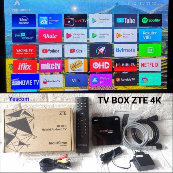 Produk Terbaru Tv Box Zte 4K B860H Siap Pakai Tv Box Android