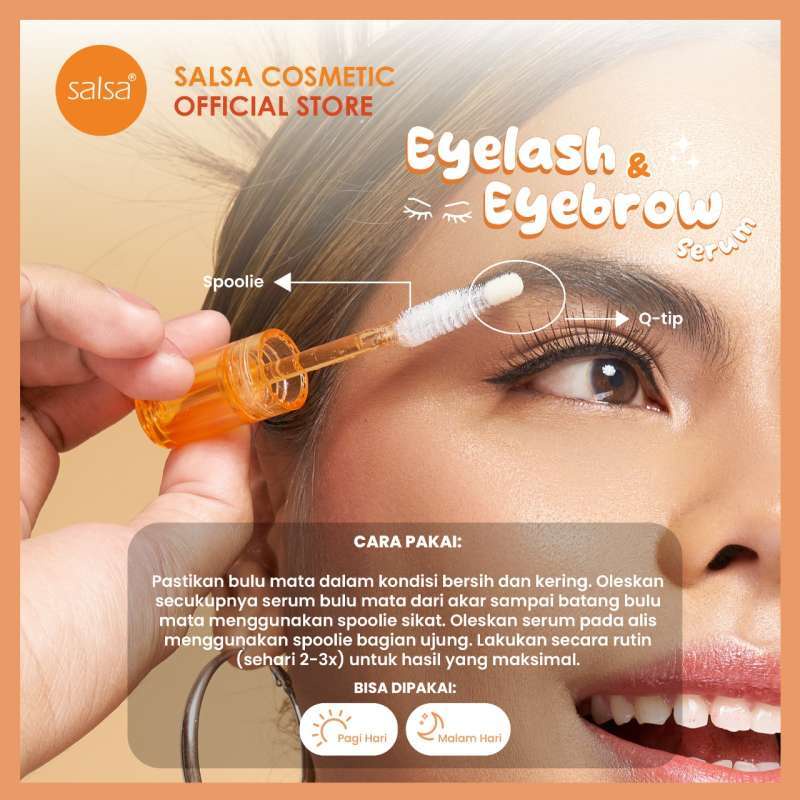 *galerybeautysemarang* SALSA Eyelash &amp; Eyebrow Serum - Serum Bulu Mata Menebalkan dan Penumbuh Alis Cepat with Biotin Peptide Ginseng