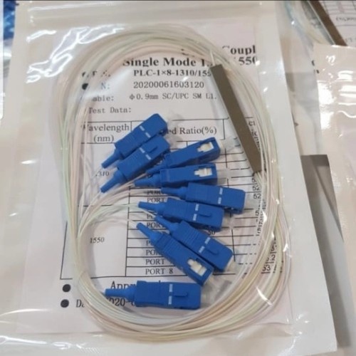 NETFO SPL18-UPC-SC Pasif Spliter PLC UPC SC 1:8 Passive Splitter 1X8 Fiber Optik S