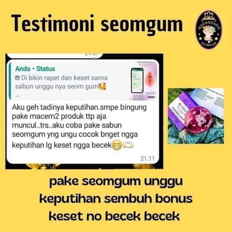 SABUN SEOGUM GLOWING & FEMININE SOAP ORIGINAL