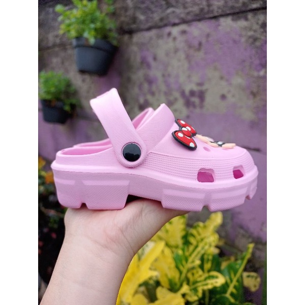 Sandal Baim Fuji Anak Perempuan 805 Karet EVA Karakter Beruang Korea Fashion Kekinian Tinggi 3 cm Umur 2 3 4 5 6 7 Tahun