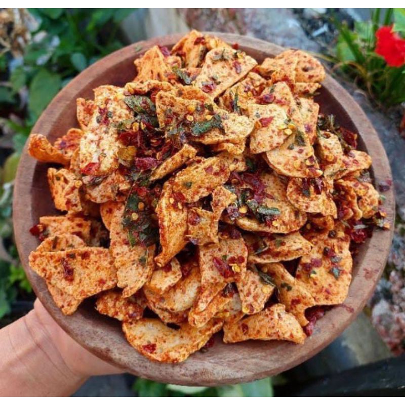 

Basreng pedas daun jeruk