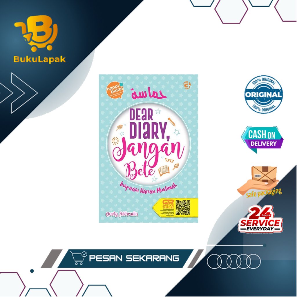 BUKU MOTIVASI MUSLIMAH DEAR DIARY JANGAN BETE - BUKU MUSLIMAH - BUKU ISLAMI - BUKU REMAJA MUSLIMAH