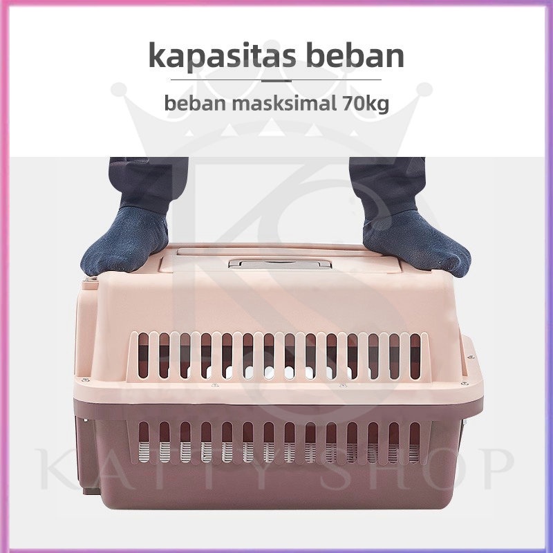 Kucing kandang portabel di luar / transportasi hewan peliharaan / kandang peliharaan peliharaan aviasi besar / kotak pengiriman kucing / persediaan peliharaan peliharaan portabel di luar