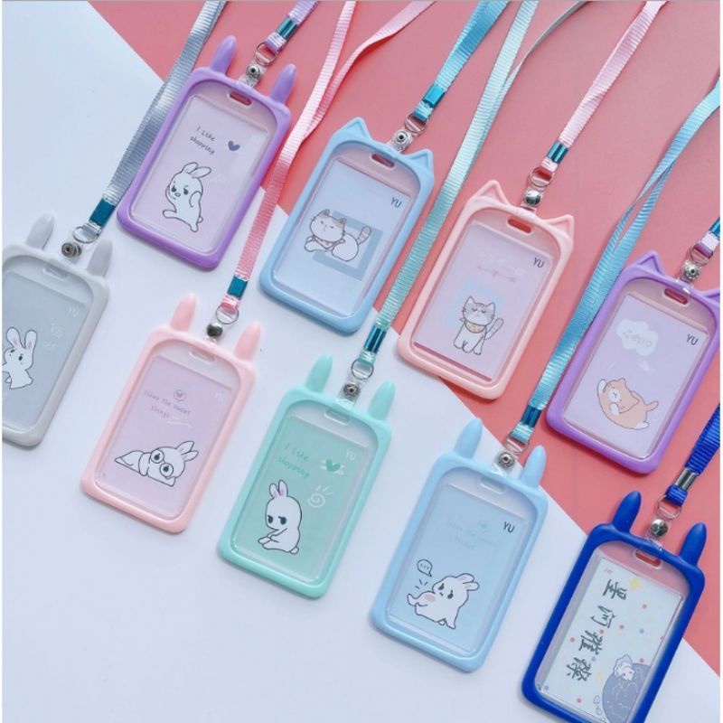 

Name Tag Lanyard Gantungan Kartu Motif Kucing Name Tag /Gantungan Tali Kartu Akses Kantor MRT Busway /Id Card