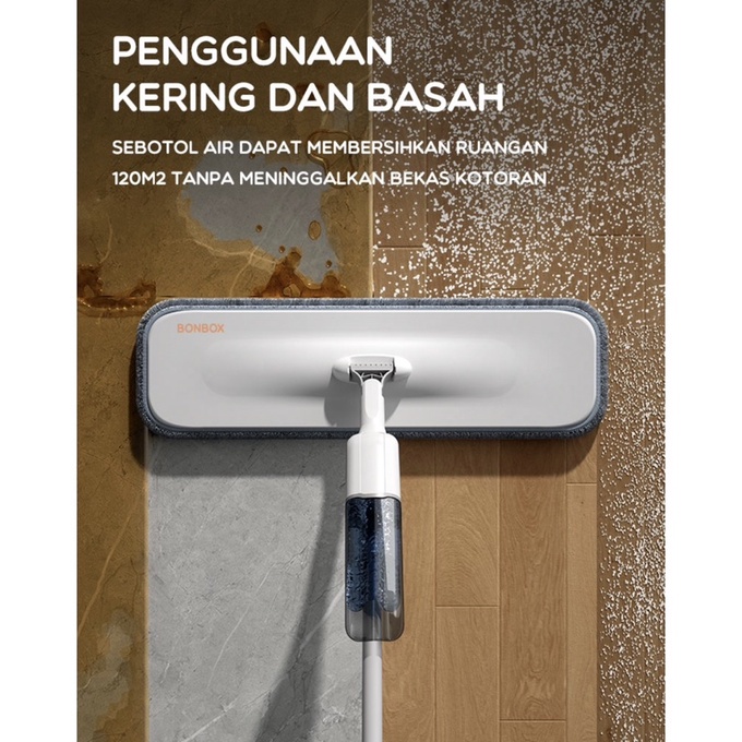 (BONSBOX-806) Cleaning Tools Sapu Alat Pel Pembersih Lantai Automatic Spray Water Mop Floor Cleaner