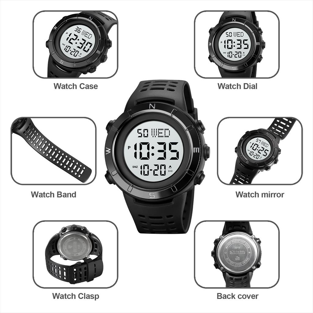 Jam Tangan Pria SKMEI 2015 Digital LED Water resist 5 atm Original