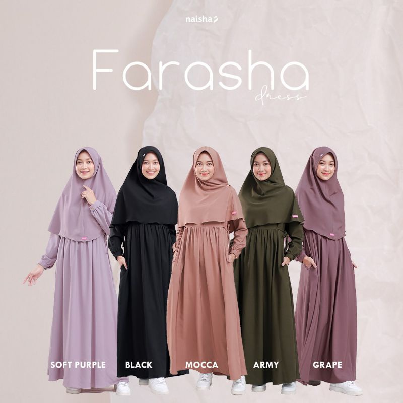 || TERMURAH || Farasha Dress by Naisha Hijrah