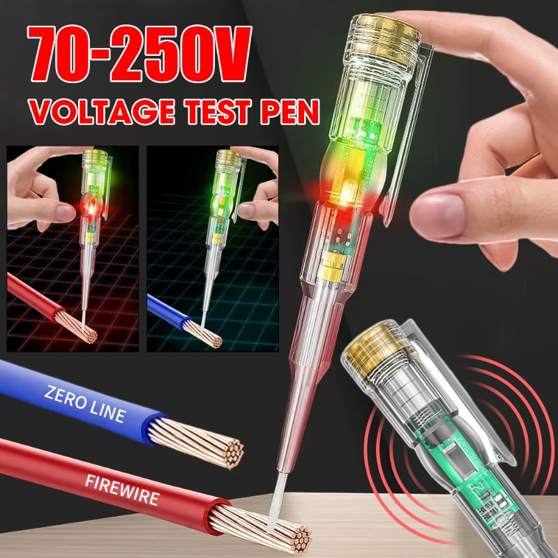 Intelligent Voltage Detect Tester Pen with Beep Alarm/Non Contact Induction Test Pencil /Voltmeter Power Detector/Electrical Screwdriver Probe With Indicator Light /Circuit Tester