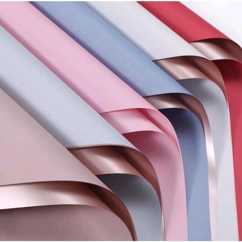 

kertas buket bi color rosegold