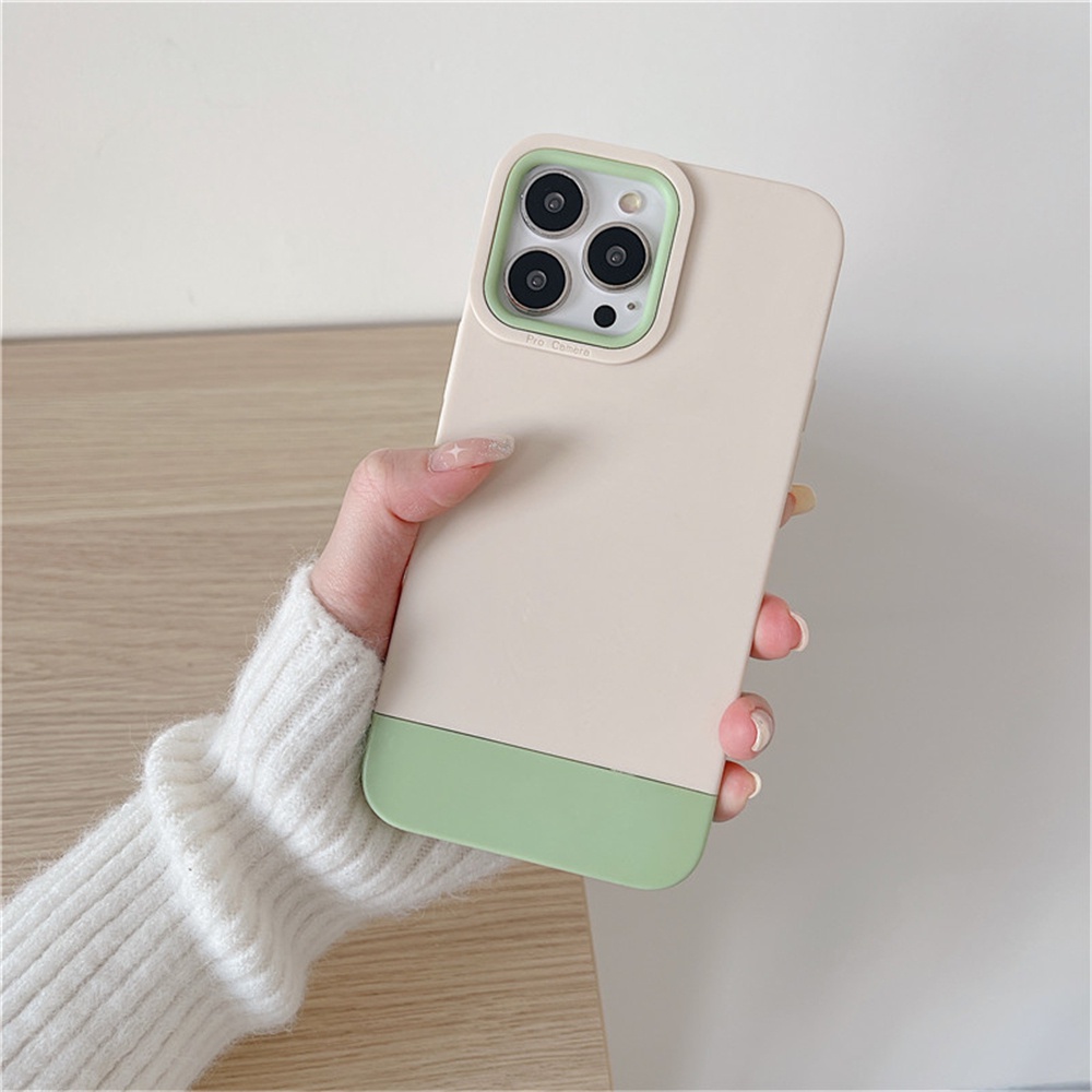 TWO Tone Candy Silicone Iphone x xr xs max 11 12 13 14  pro max 14 plus Case Cover Casing