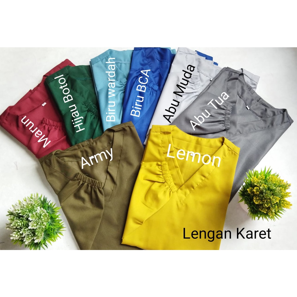 Baju OK Toyobo Lengan Panjang KERUT Scrub Medis Bahan Toyobo ORIGINAL PREMIUM Part 3